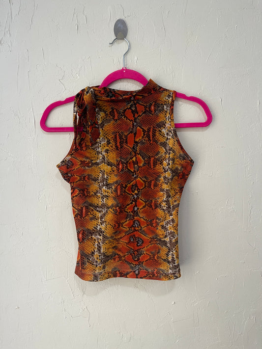 MNG Snake Print Tank Top (S)