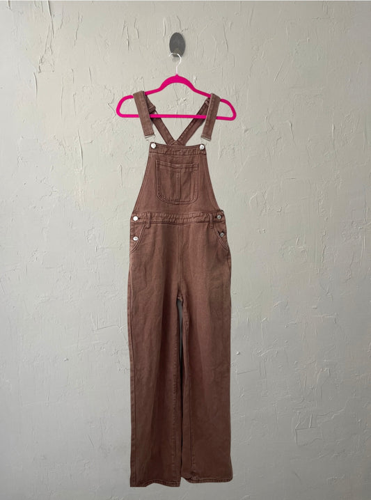 Brown Denim Overalls (M)