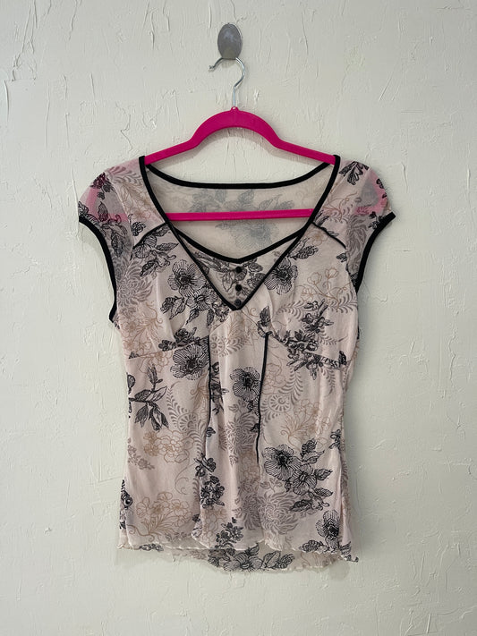 Contrast Milkmaid Top (M/L)