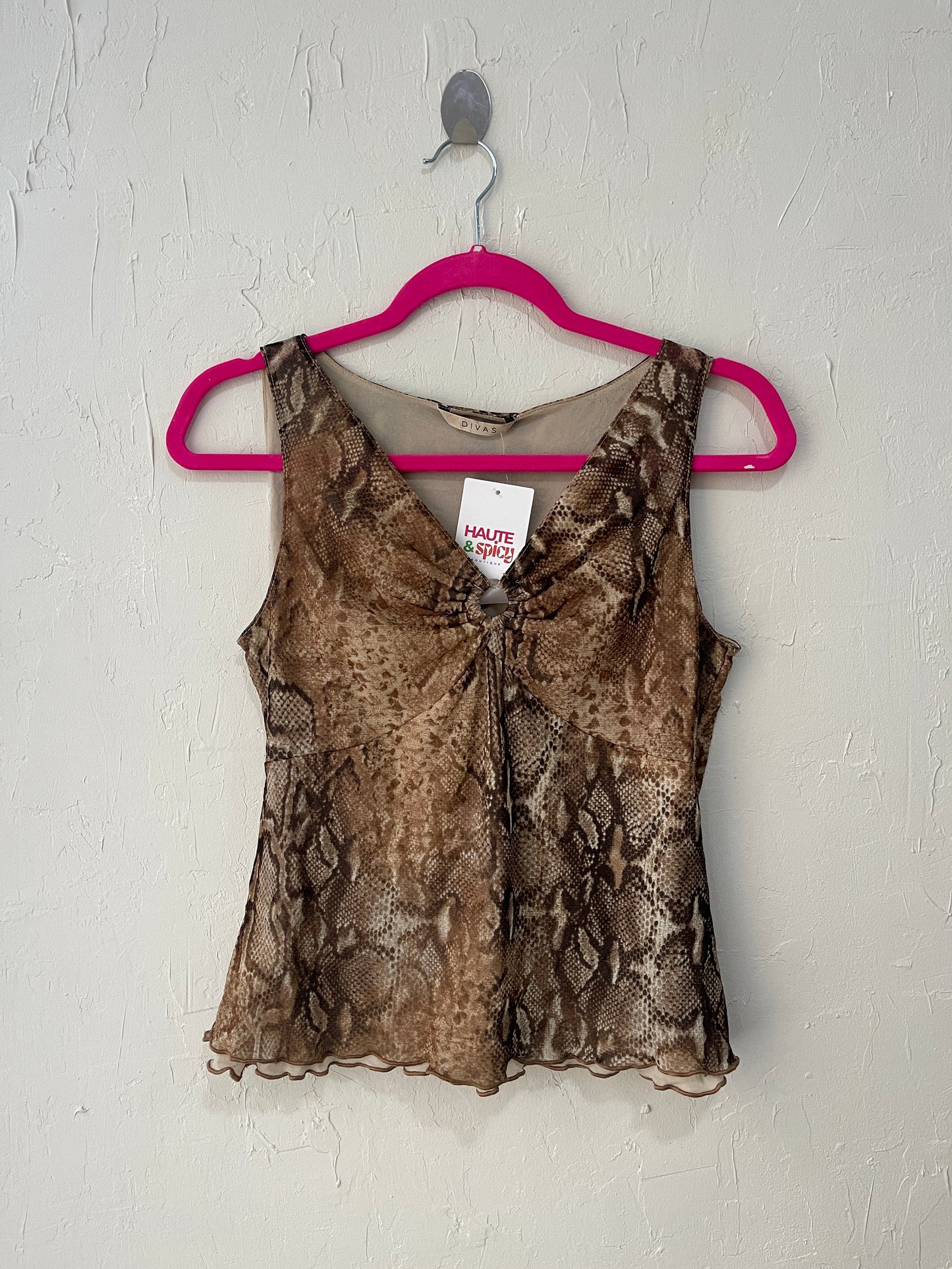 Snake Print Tank Top