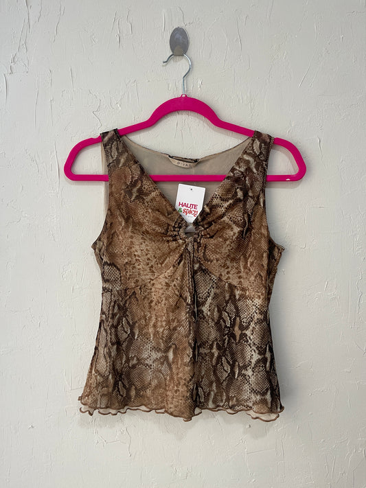 Snake Print Tank Top